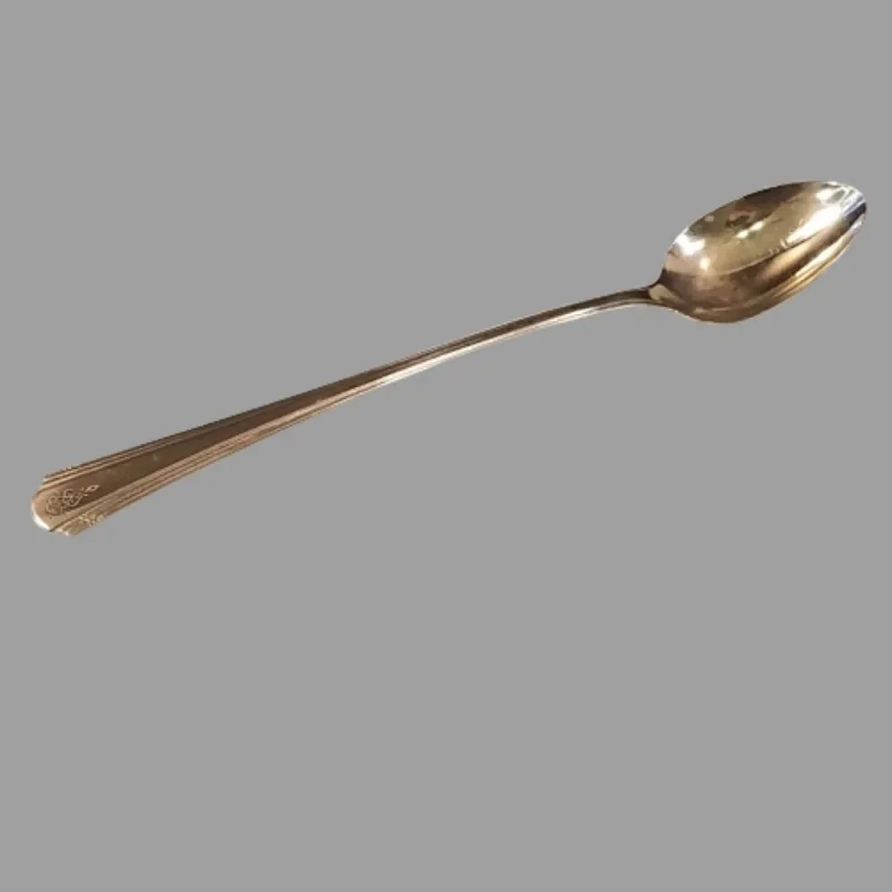 Antique 1933 Camden BIRCHMONT Pattern Iced Tea Spoon Silver Plate 7.5